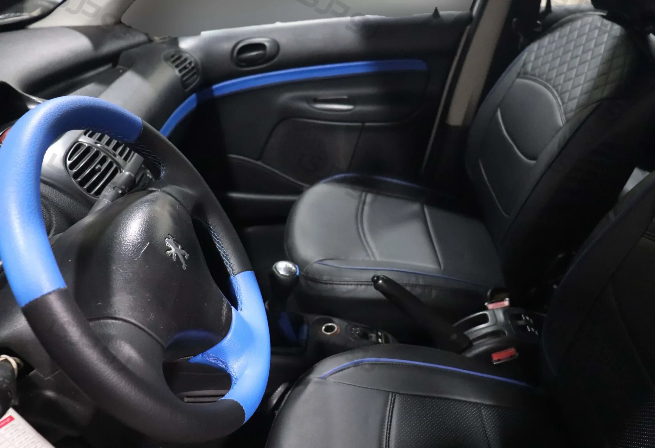 رودری پژو 206 آبی/ مشکی